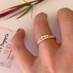 anillo tres corazones y micro circones en internet