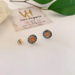 Aros hipoalergénicos pegados estilo envejecido