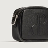 Bandolera cuero negra Prüne