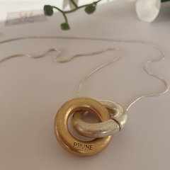 Collar prüne argollas envejecidas - Vero Hogarte