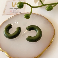 Argollas acrílicas verde en internet