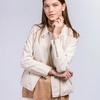 Biker efecto cuero Beige (XL)