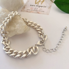 Pulsera hipoalergénica plateado mate - comprar online
