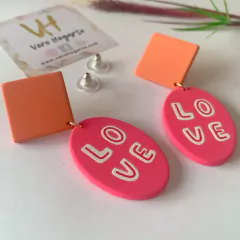 Aros colgantes “love” - Vero Hogarte