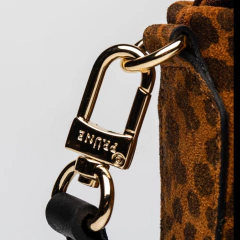 bandolera Camel Print cuero/gamuza - comprar online
