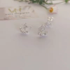Aros estrellas plata