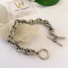 Pulsera eslabones envejecida talla S