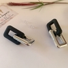 Aros plata negro mate