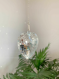 Imagen de Colgante decorativo corazón plateado