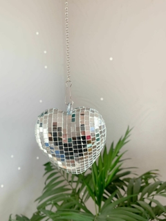 Colgante decorativo corazón plateado - Vero Hogarte