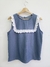Blusa Alma cuello babero (rayon denim) en internet