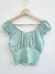 Top Leah fruncido abajo y nudo frontal (poplin) - comprar online
