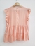 Blusa Anne doble volado abajo y boton atras (poplin) - comprar online
