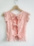 Remera Nina con voladito y 3 moños atrás (poplin) - comprar online