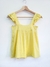 Blusa Dalila tiras con doble volado y suelto abajo (simil lino) - tienda online