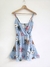 Vestido Serena estampado y cruzado adelante (fibrana)