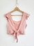 Top Amelia volado y nudo atrás (simil lino) - comprar online