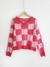 Sw Chess cuello V jacquard (acrilico) - KKIWII