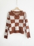 Sw Chess cuello V jacquard (acrilico) - comprar online