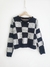 Sw Chess cuello V jacquard (acrilico)