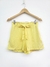 Short Mara bolsillo y nudo (simil lino) - tienda online