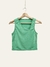 Top Vicky cuello v de costado✨ (morley rib brilloso) - comprar online