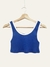 Top Sporty corto con vivo blanco (morley algodon) - tienda online