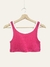 Imagen de Top Sporty corto con vivo blanco (morley algodon)