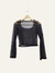 Remera Rachel manga larga con mangas anchas (mesh) - comprar online