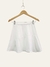 Pollera Irene asimetrica con tablas (simil lino) - comprar online