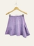 Pollera Irene asimetrica con tablas (simil lino) - KKIWII