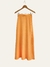 Pollera larga Esmeralda con tajo lateral (crepe) - comprar online
