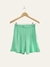 Short Tunisia con pinzas delanteras, elástico en cintura y bolsillos laterales (simil lino) - comprar online