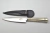 Cuchillo con cabo en Alpaca - Vaina forrada Negra (Cod: L29/6)