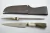 Set Cuchillo y Chaira con cabo Combinado en Madera y Ciervo (Cod: L42031/14)