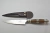 Cuchillo con cabo en Madera Especial redondo con 3 virolas de Alpaca (Cod: L11/6)