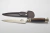 Cuchillo con cabo en Madera 2 Virolas de Alpaca con 3 alambres (Cod: L42024/14)