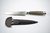 Cuchillo con cabo en Madera tipo Barrilito con Alambre y detalles en Alpaca