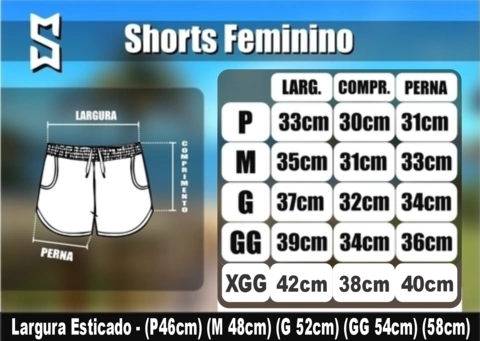 Short Feminino Brasil Preto