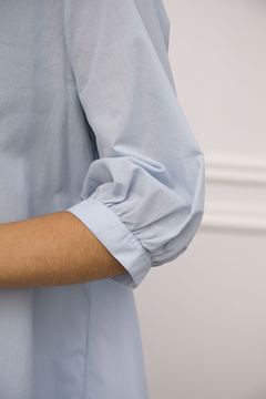 CAMISA OVERSIZE CAMPANA VOILE ALGODON. - tienda online