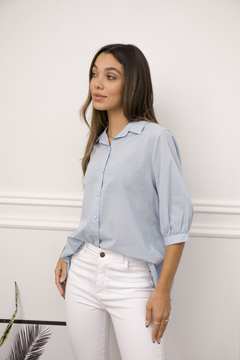 CAMISA OVERSIZE CAMPANA VOILE ALGODON. en internet