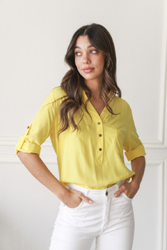 CAMISOLA CUELLO MAO LISA 3/4. - comprar online
