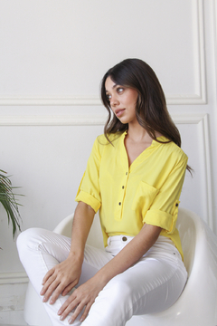 CAMISOLA CUELLO MAO LISA 3/4.