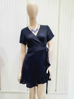 Imagen de VESTIDO CRUZADO DE LINO.