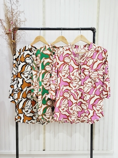 CAMISOLA MAO EST. 3/4 (HIBICUS) - ivony