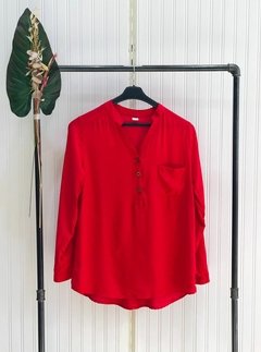 CAMISOLA CUELLO MAO LISO M/LARGAS.