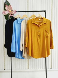 CAMISOLA OVERSIZE LINO ELASTIZADO (LISO)