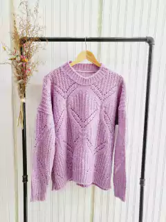 MAXI SWEATER (CALADO) FRIZADO. - comprar online