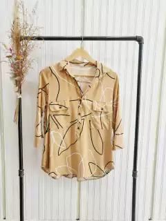CAMISOLA 2 BOLSILLOS 3/4 (PALMERAS) en internet