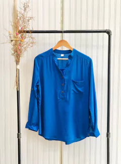 CAMISOLA CUELLO MAO LISO M/LARGAS.